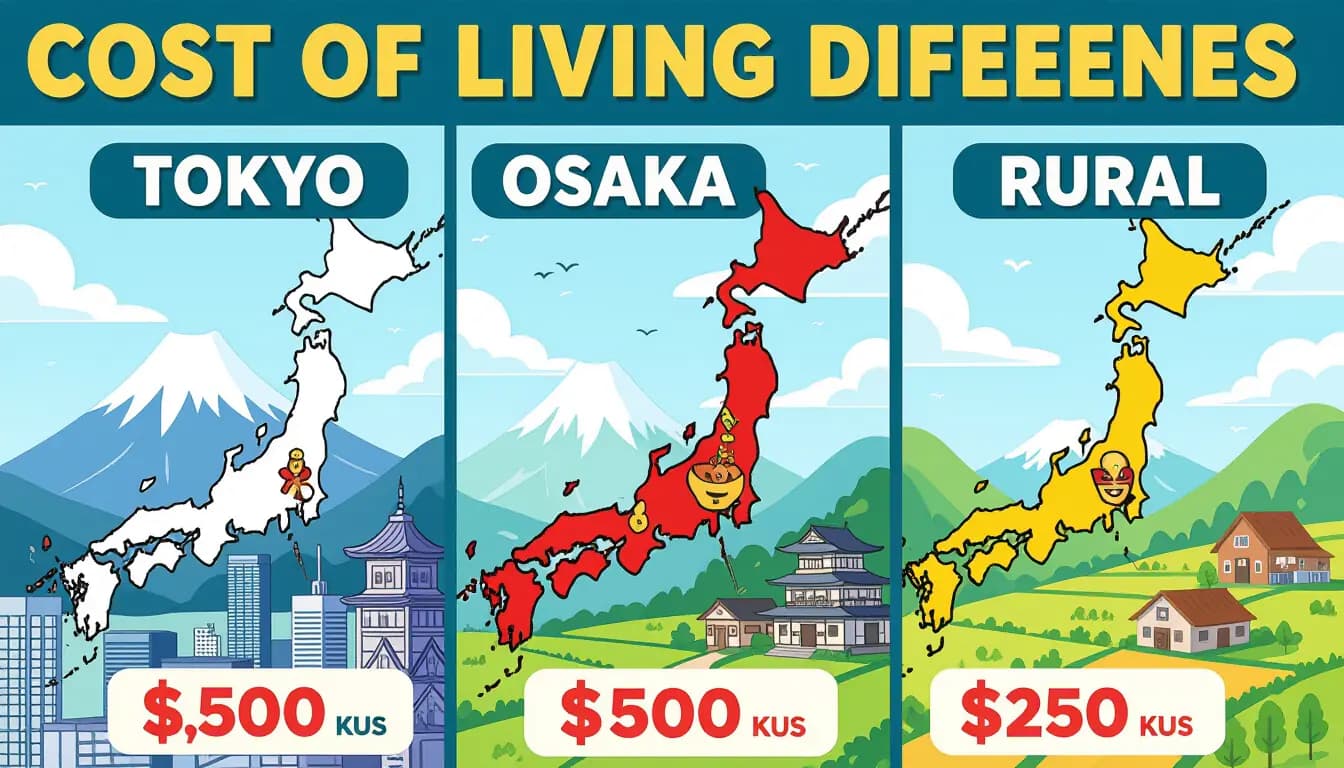 地域による生活費の違い徹底比較