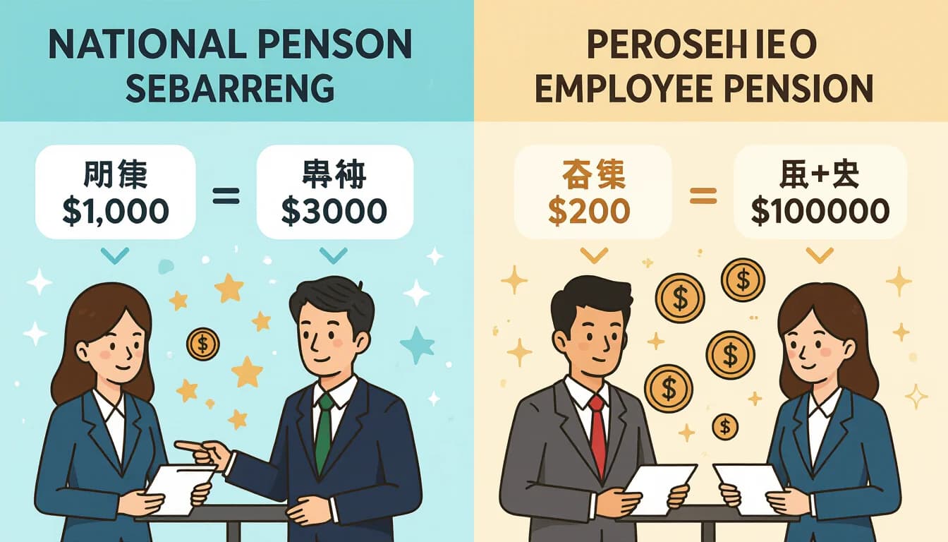 国民年金と厚生年金の違いを徹底解説