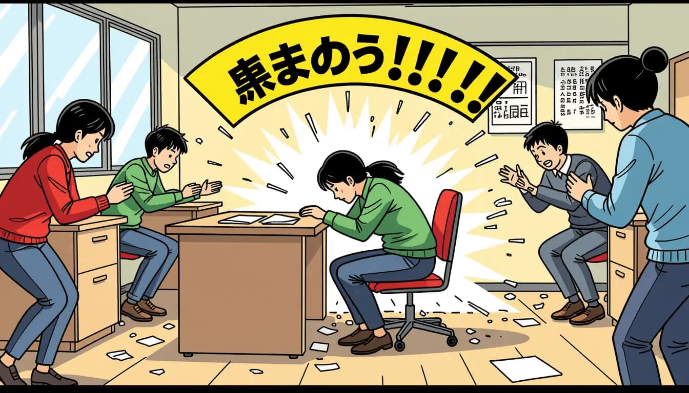 地震が起きたときの行動マニュアル