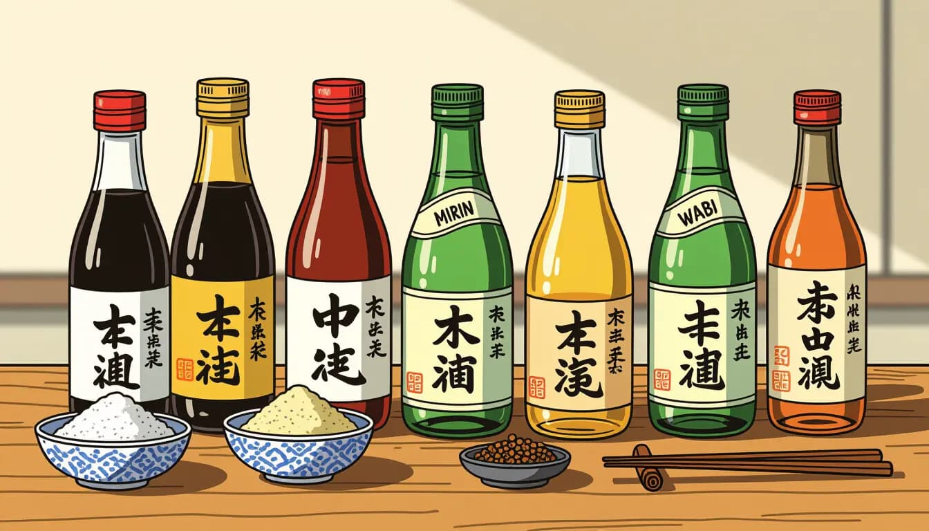 日本の調味料の種類と使い方ガイド