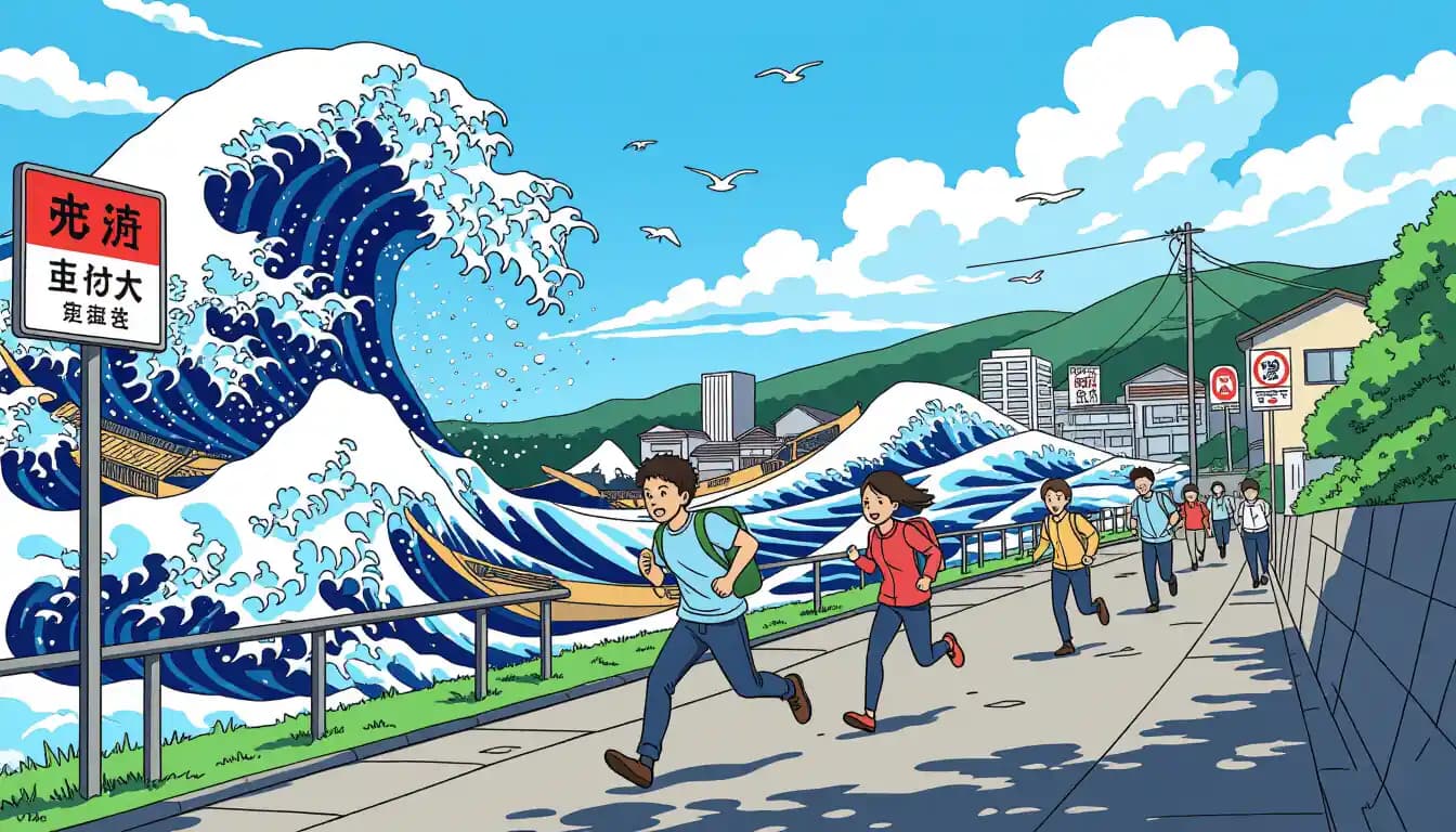 津波警報が出た場合の避難手順